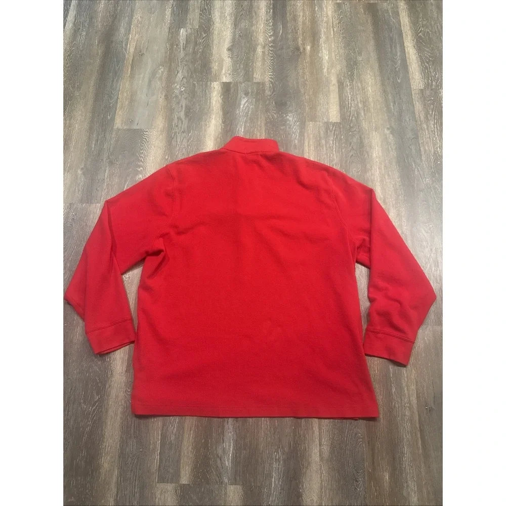 Polo Ralph Lauren Estate Rib 1/4 Zip Pullover Sweater Red Men's XXL Pony Logo